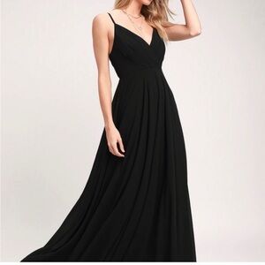 Lulu's Black Maxi Dress